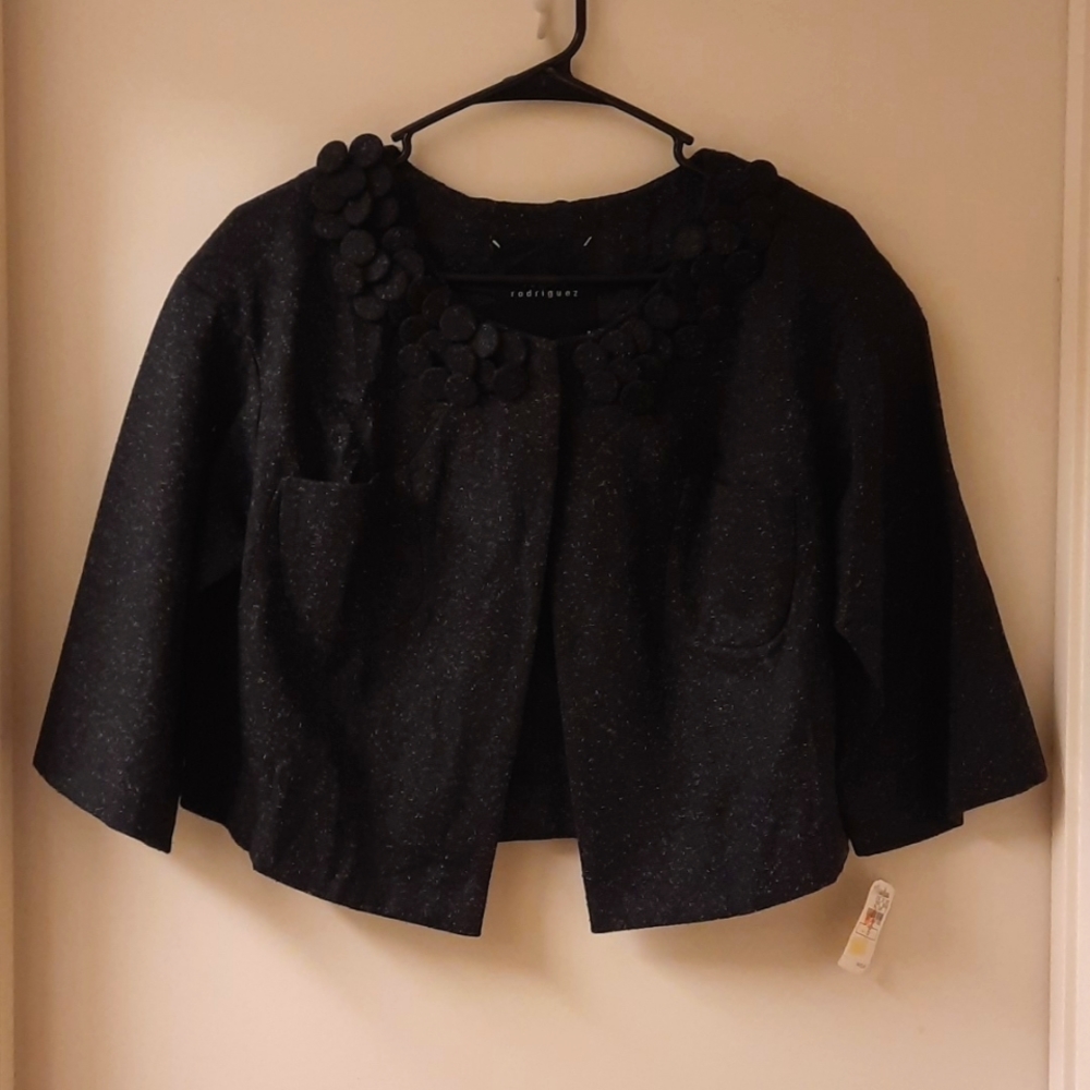 NWT, Robert Rodriguez Charcoal Crop Jacket